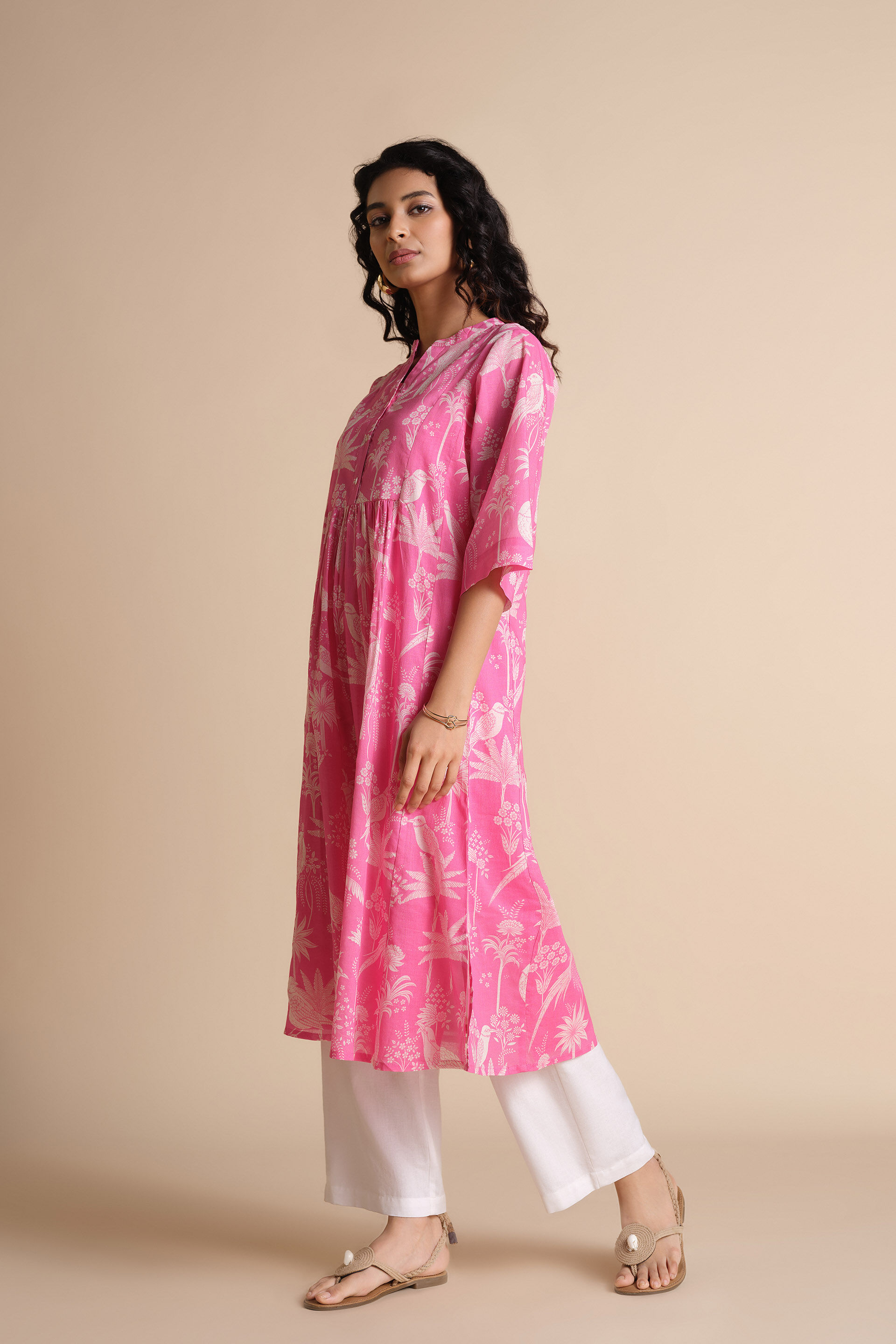 Khushrang Kurta, Pink, image 3